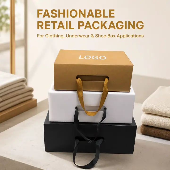 Corrugated Cardboard Handbag Packaging Clothing Underwear Shoe Box
