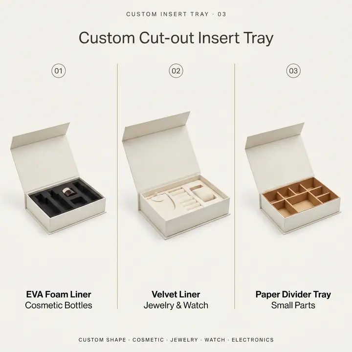 Magnetic Paperboard Box Recycled Materials Matt Lamination Embossing