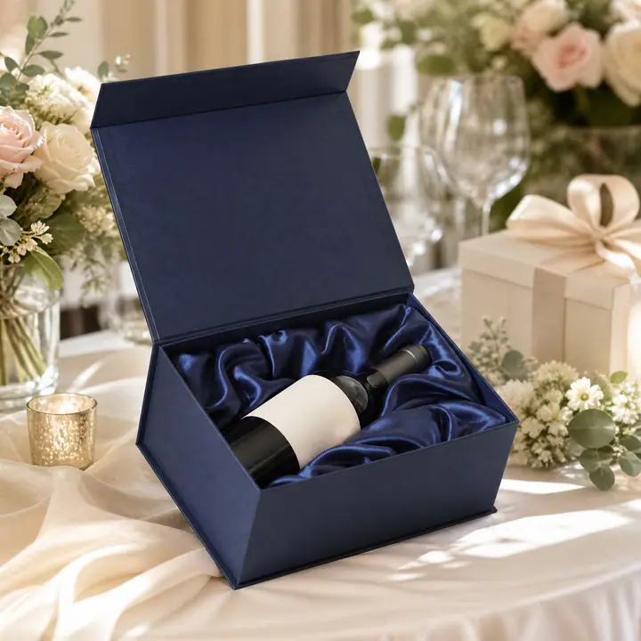 Navy Blue Paper Gift Case