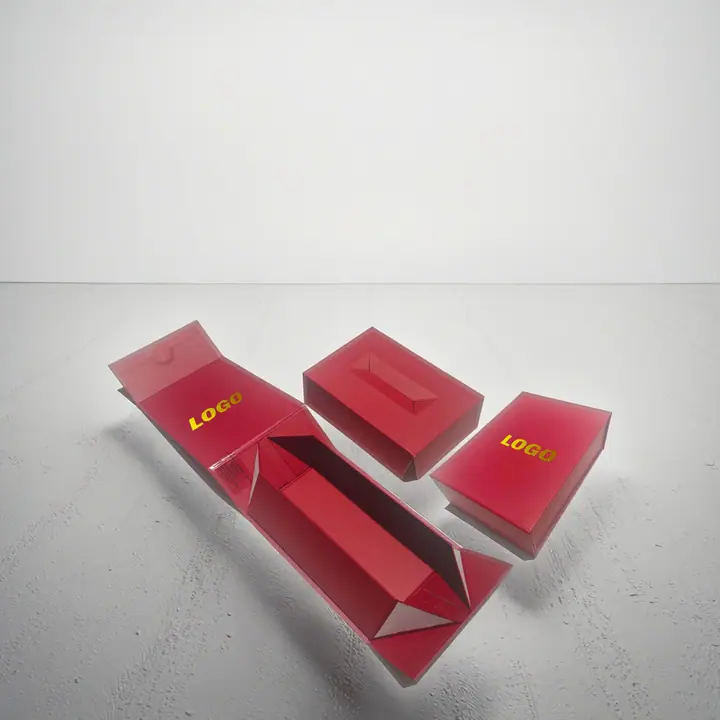 Small Folding Magnet Cosmetic Gift Boxes Rigid Box