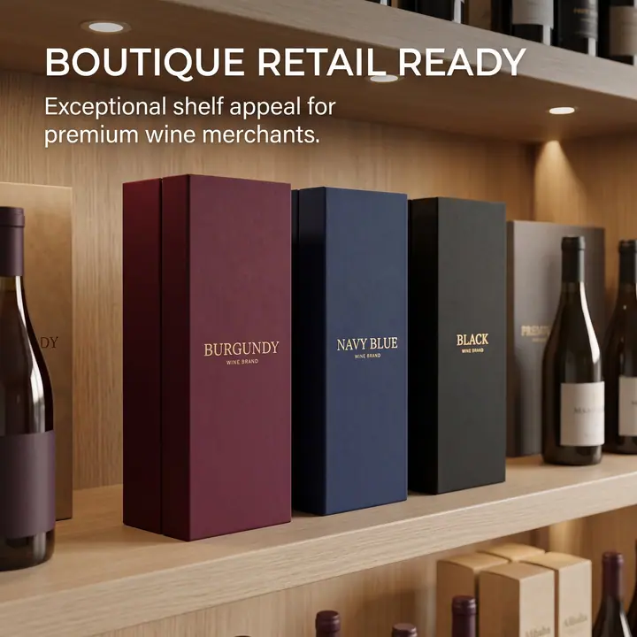 Sparkling Gold Foldable Wine Box Family