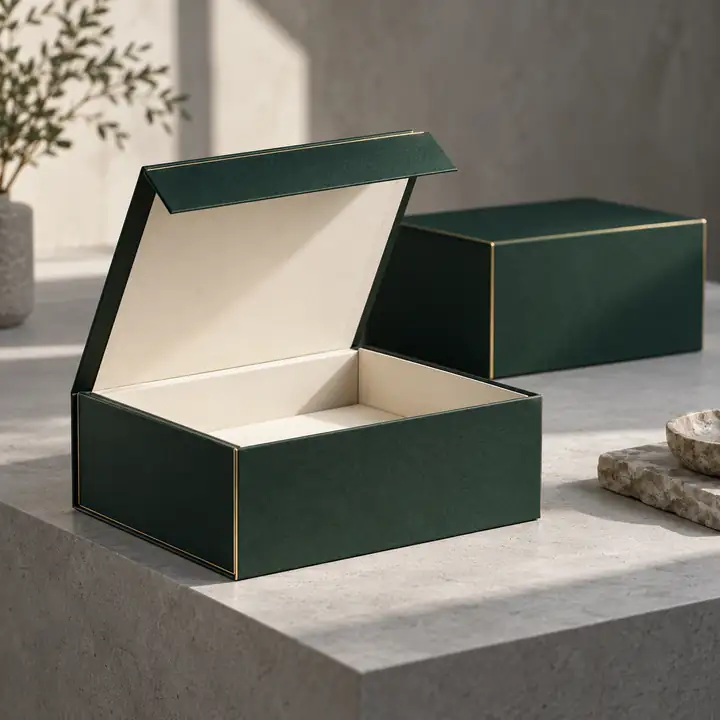 Magnetic closure boxes